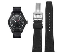 FFHAO Bracelet de montre en nylon haute densité pour IWC Pilot Portugal Bracelet de montre 20 mm 21 mm 22 mm Noir Armygreen Bleu, 21mm, Agate
