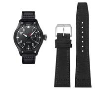 FFHAO Bracelet de montre en nylon haute densité pour IWC Pilot Portugal Bracelet de montre 20 mm 21 mm 22 mm Noir Armygreen Bleu, 20 mm, Agate