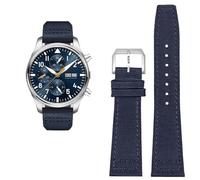 FFHAO Bracelet de montre en nylon haute densité pour IWC Pilot Portugal Bracelet de montre 20 mm 21 mm 22 mm Noir Armygreen Bleu, 20 mm, Agate