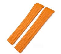 FFHAO Bracelet Patek Aquanaut Philippe 5164A 5167A en caoutchouc souple avec extrémités incurvées Noir Bleu 21 mm, Whitout Buckle-21mm, Agate