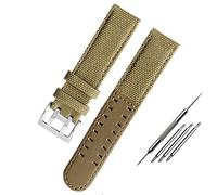 FFHAO Le bracelet en cuir est adapté pour les montres Hamilton Khaki Field H68201993 H7060596. Pour bracelet Seiko avec boucle de 20 mm et 22 mm, 20 mm, Agate