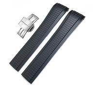 FFHAO Patek Bracelet de montre en caoutchouc de silicone coloré pour Aquanaut Philippe Series 5164a 5167a - Bracelet de montre avec boucle papillon de 21 mm, 21mm, Agate