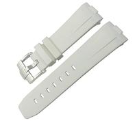 FFHAO Tudor Heritage Black Bay Bronze Pelagos Bracelet de montre en caoutchouc résistant à l'eau 23 mm, 22 mm, 24 mm, 23mm Silver buckle, Agate