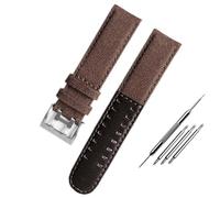 FFHAO Watc Fond en cuir pour montre Hamilton Khaki Field H68201993 H7060596 Bracelet de montre Seiko 20 mm Boucle 22 mm, 20 mm, Agate