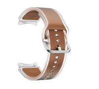 FFHDJL Bracelet d'été de 20 mm pour Samsung Galaxy Watch 7 FE 40 mm Watch 6 Classic 47 mm, accessoire de randonnée pour homme et femme (marron transparent, 20 mm)