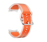 FFHDJL Bracelet d'été de 20 mm pour Samsung Galaxy Watch 7 FE 40 mm Watch 6 Classic 47 mm, accessoire de randonnée pour homme et femme (orange transparent, montre 7)
