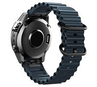 FFHDJL Bracelet en silicone océan 22 mm 26 mm pour Garmin Approach S62 Fenix5x 5Plus Fenix 6x 6 6Pro Fenix7x 7 Bracelet de montre Intinct1 2 à ajustement rapide Bracelet de montre D2 (bleu, 22 mm)