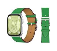 FFHDJL Bracelet rétro en cuir de vachette italien pour Huawei Watch Fit 3 - Bracelet de rechange rapide Correa pour montre Huawei Fit 3 Fit 2 (Bambou 19, Fit 3)