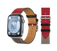 FFHDJL Bracelet rétro en cuir de vachette italien pour Huawei Watch Fit 3 - Bracelet de rechange rapide Correa pour montre Huawei Fit 3 Fit 2 (noir rouge gris 15, Fit 3)