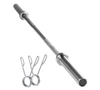 Barre d'Entraînement Olympique 180 cm - Acier Chromé, Diamètre 50 mm, Sans Poids