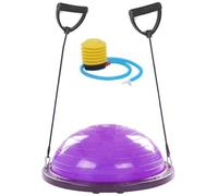 FFitness Half Balance Ball with Rope (Diamètre 60 cm) + Pompe - Violet | Boule avec élastiques pour Home, Pilates, Yoga, Gymnastique