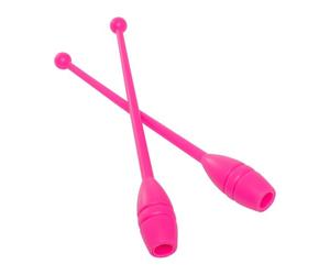FFitness Lot de 2 Clubs de Gymnastique Rythmique 36 cm Modèle Non Encastrable Bâtons Équipement Technique pour Entraînement et Exercices Gymnastique Artistique Danse