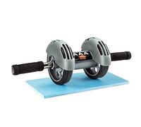 FFitness Outil de Roue Double Poitrine Abdominale Homme Femme | Retour assisté + Tapis | AB Roller Wheel Pro Abdominal | Home Gym Home Gym
