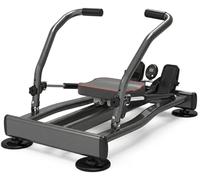 FFitness Rameur Rowing Machine Professionnel Entraînement À La Maison Gym Résistance Hydraulique Fitness Cardio Total Body Trainer Crunch FLMD412N, Noir