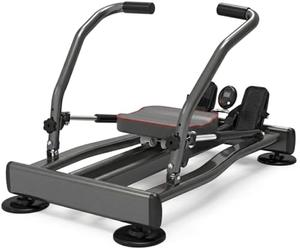 FFitness Rameur Rowing Machine Professionnel Entraînement À La Maison Gym Résistance Hydraulique Fitness Cardio Total Body Trainer Crunch FLMD412N, Noir