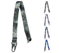 FFIVE - Lanyard camouflage militaire numérique - Porte-clés, téléphone, carte d'identité, portefeuille en polyester (forêt)