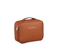 FFKQHCF Nouvelle trousse de maquillage amovible - Spacieux, premium, multi-usages, design minimaliste, mokka, Minimalisme urbain