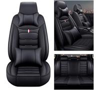 ffLilee Ensembles Housses Siège pour Honda CR V Hybrid 2020-2025,5 Places PU Cuir Ensemble Complet Housses Coussins Siège Couvre Interieur Accessoires,Luxurious_Set-D_Black