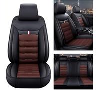 ffLilee Ensembles Housses Siège pour Honda CR V Hybrid 2020-2025,5 Places PU Cuir Ensemble Complet Housses Coussins Siège Couvre Interieur Accessoires,Standard_Set-C_Black+Coffee
