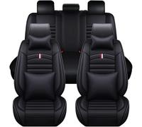 ffLilee Ensembles Housses Siège pour Mercedes Benz B-Class B180 W246 B200 W246 B220 W246,5 Places PU Cuir Ensemble Complet Housses Coussins Siège Couvre Interieur Accessoires,Luxurious-A-Black