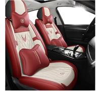 ffLilee Ensembles Housses Siège pour Opel Mokka B/GS Line+/ Ultimate 2021-2025,5 Places PU Cuir Ensemble Complet Housses Coussins Siège Couvre Interieur Accessoires,Luxurious_Set-F-Red