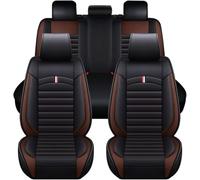 ffLilee Ensembles Housses Siège pour VW ID. Buzz ID. CROZZ ID. Life 5-Seats,5 Places PU Cuir Ensemble Complet Housses Coussins Siège Couvre Interieur Accessoires,Standard-B-Coffee