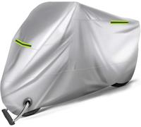 ffLilee Housses de Moto pour Kawasaki Z1000 2002 2003 2004 2005 2006 2007 2008,Couverture Bâche Moto Soleil Respirant Imperméable Exterieur Protection Accessoires,B-Silver-XXXXL