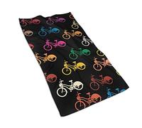 FFLSDR Serviette de Bain Serviette de Plage vélo colorée Serviettes de Spa Ultra absorbantes Serviette de Toilette de Voyage à Domicile 40 X 70 cm