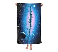 FFLSDR Serviette de Plage Galaxy Imprimé Voyage Adulte Microfibre Grande Serviette de Bain Couverture de Plage Absorbante Douce 80X130CM