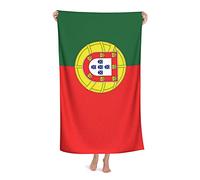 FFLSDR Serviette de Plage Portugal Drapeau Microfibre Grande Serviette de Bain pour Adultes Couverture de Plage absorbante à séchage Rapide 80X130CM