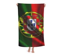 FFLSDR Serviette de Plage Portugal Drapeau Microfibre Grande Serviette de Bain pour Adultes Couverture de Plage absorbante à séchage Rapide 80X130CM
