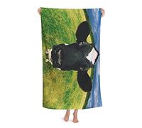 FFLSDR Serviette de Plage Vache Adulte Voyage Microfibre Grande Serviette de Bain Couverture de Plage absorbante Douce 80X130CM