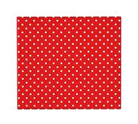 FFLSDR Tapis de séchage de Vaisselle, Rouge avec du Rouge à Pois Blancs Tapis d'égouttoir à Vaisselle Absorbant Tapis d'évier 41X46 CM