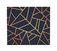 FFLSDR Tapis de séchage de Vaisselle, Tapis d'égouttoir à Vaisselle Absorbant en cuivre et Marine de Minuit 41X46 CM