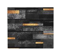 FFLSDR Tapis de séchage de Vaisselle, Tapis d'égouttoir à Vaisselle Absorbant Urbain en Or Noir Tapis d'évier 41X46 CM