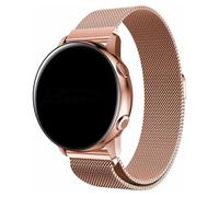 FFO2World bracelet milanais luxe 20 mm pour smartwatch Samsung Galaxy Watch 7/6/5/5 Pro/4/3/Active 2, Polar Ignite/Unite - Or rose