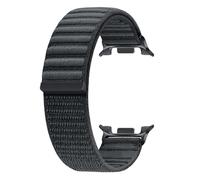 FFO2World Bracelet nylon Wave compatible Samsung Watch 8（40/44mm）/8 Classic 46mm - Bracelet montre connectée velcro Graphite
