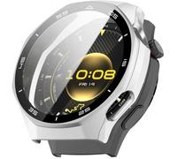 FFO2World Étui de protection rigide avec cadre et échelle pour HUAWEI WATCH GT6 Pro 46 mm - Protection intégrale - Argent