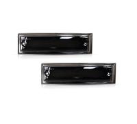 FFOCCO LED Clignotant Latéral Pour Chevrolet C10 C20 C30 K10 K20 K30 R10 R20 R30 V10 V20 V30 Feux Position Latéraux Avant/clignotants 2 Pièces Clignotant Dynamique (Couleur : Smoked Lens Amber)