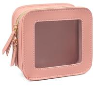 FFpaw Mini trousse de maquillage transparente, petite trousse de toilette transparente étanche avec fermeture éclair, jolie trousse de maquillage pour sac à main, accessoires de voiture pour femmes,