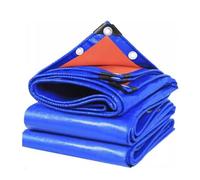 Ffsaacol Bâche de Protection Extérieure en PE, 180 g/m² étanche et Anti-UV, Couverture renforcée avec œillets pour Toit, Camping ou Abria, 2x6m/6.6x19.7ft