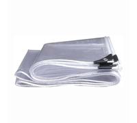 Ffsaacol Bâche Transparente avec Oeillets, bache Transparentes Exterieur Plastique, Bâche Impermeable terrasse, bâches de Protection étanche, pour Meubles de JardinClear, 2x10m/6.6x32.8ft