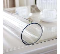 Ffsaacol Nappe de Protection Transparente, Rectangulaire Protection de Table Imperméable pour Maison & Extérieur, Facile à Nettoyer et Résistante 2mm, 90x200cm/35x79in