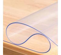 Ffsaacol Nappe Transparente, Nappe Imperméable, Nappe Rectangulaire, Film de Protection de Table Facile à Entretenir, Anti-Taches, résistante à l'huile, antidérapante 1mm, 75x200cm/30x79in