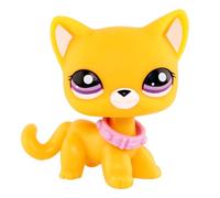 FFTYAOPB Mini Pet Shop Jouets pour animaux de compagnie - Jouet pour chat à poil court - Jouet à collectionner pour chat teckel cocker épagneul dogue allemand - avec accessoires mignons - Petit jouet