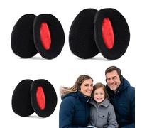 FFWTPY 3 Paires de Cache-Oreilles Chauds Protection Contre Le Vent Et Le Froid Cache-Oreilles pour Hommes Et Femmes Cache-Oreilles Épais Et Chauds pour l'Hiver (Noir L+Noir M+Noir S)