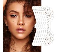 FFWTPY Autocollants Taches Rousseur Temporaires Motif Cœur Tatouages Éphémères Visage Naturel Imperméable Maquillage Cosmétique