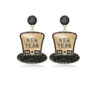 FFWTPY Boucles D'oreilles Étoile Nouvel an Pendantes Brillantes Bijoux Célébration Femme Accessoires Soirée