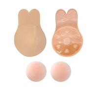 FFWTPY Cache Tétons Femme Soutien Gorge Invisible Adhésif Remonte Sein Push up Nipple Cover Coque Réutilisable Body Tape Scotch Poitrine sans Bretelles