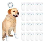 FFWTPY Chaussons Jetables Imperméables Chien Protection Pattes Bottes Transparentes Antidérapantes Taille S
